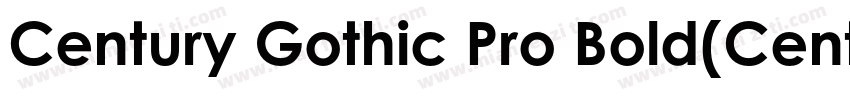 Century Gothic Pro Bold(CenturyGot字体转换